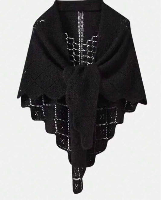 Tara Black Shawl