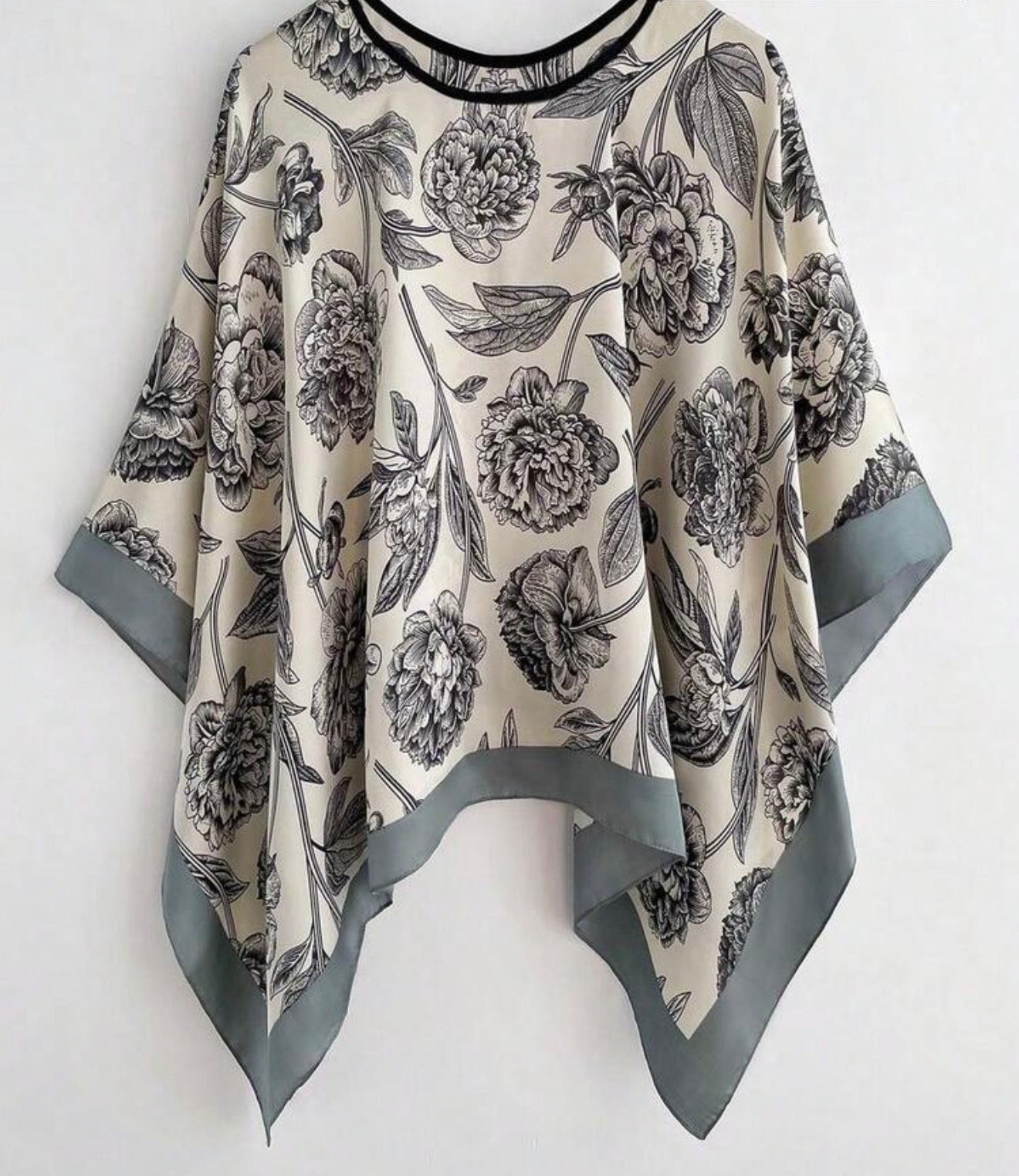 Grey Beauty Tunic Top