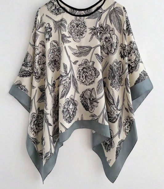 Grey Beauty Tunic Top
