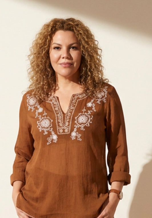 Brown Beauty Top