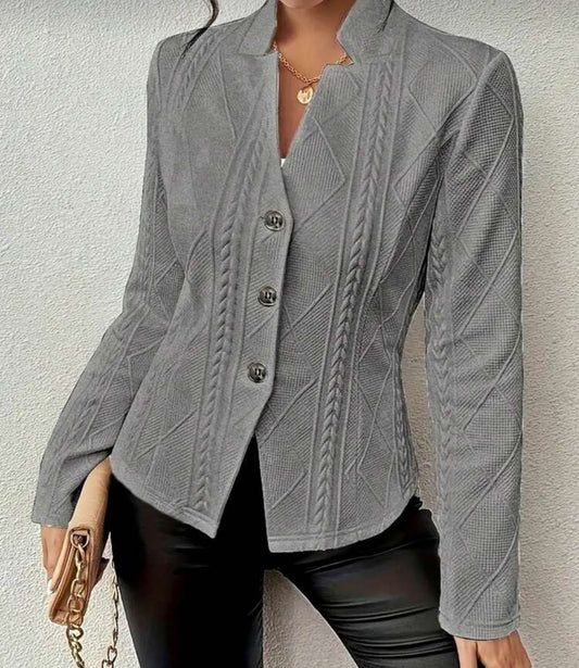 Erika Grey Light Blazer Top