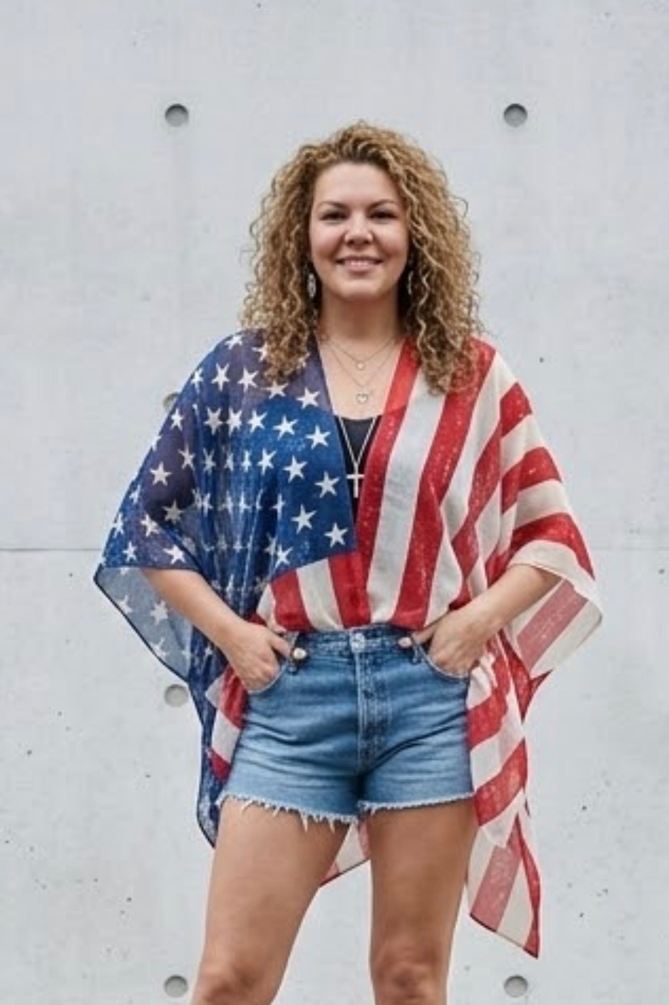 America Kimono Top