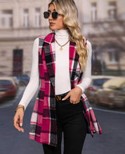 Load image into Gallery viewer, Pink Plaid Vest
