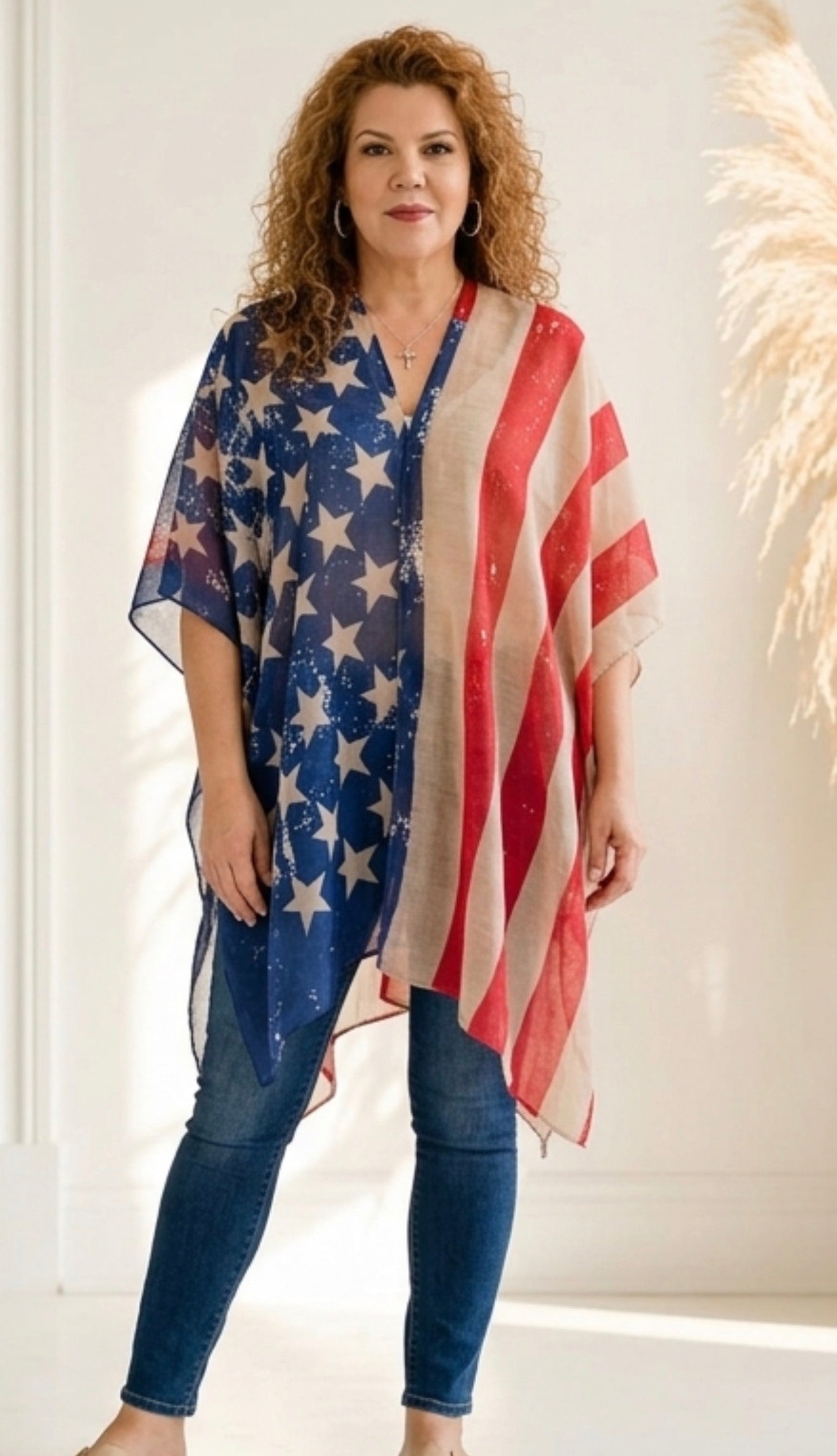 America Kimono Top