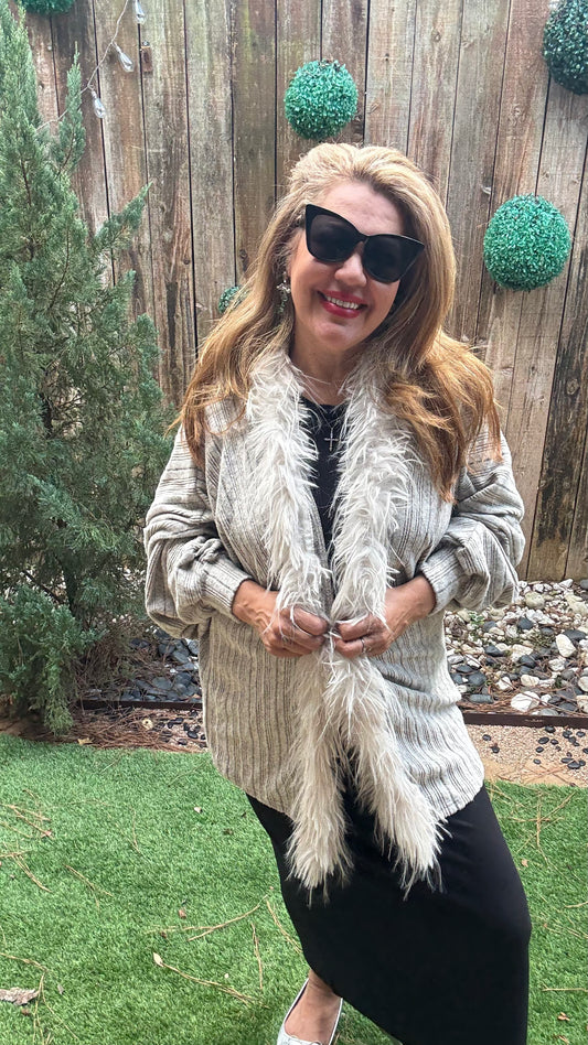 Renata Faux Fur Sweater