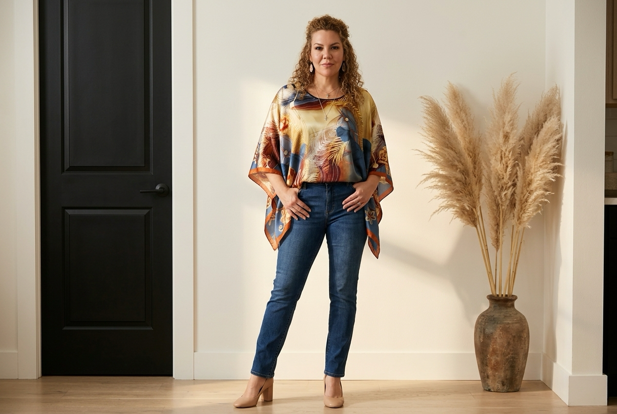 Xenia Light Poncho Top