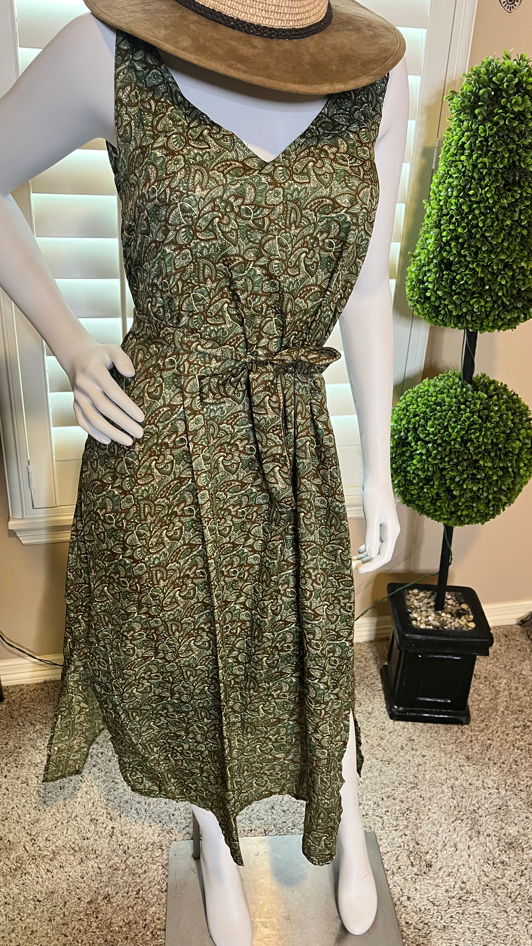 Olive Green Vacay Dress