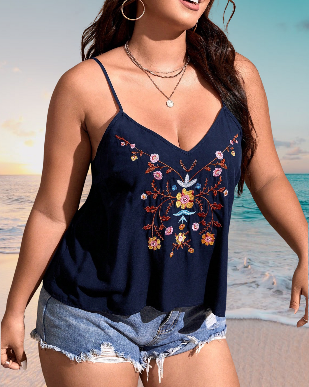 Melanie Embroidered Top