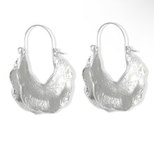 Load image into Gallery viewer, Silver New York Hoop Earrings
