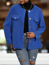 Load image into Gallery viewer, Royal Blue Button Jacket
