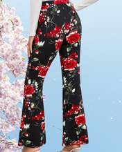 Load image into Gallery viewer, Red Rose Flower Pants
